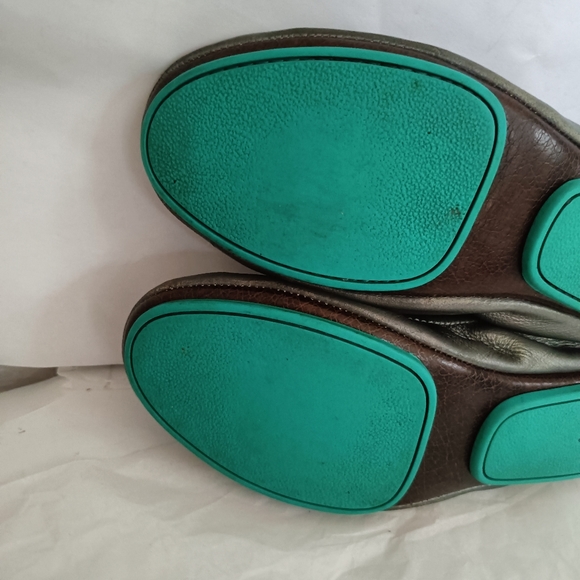 Tieks Silver Pewter Ballet Flats US 5 Shoes Metallic Gray Leather - Picture 5 of 16